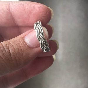 Sterling Silver Braided Detail Ring